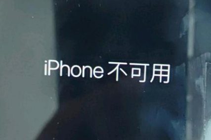 大安镇苹果服务网点分享锁屏界面显示“iPhone 不可用”如何解决 